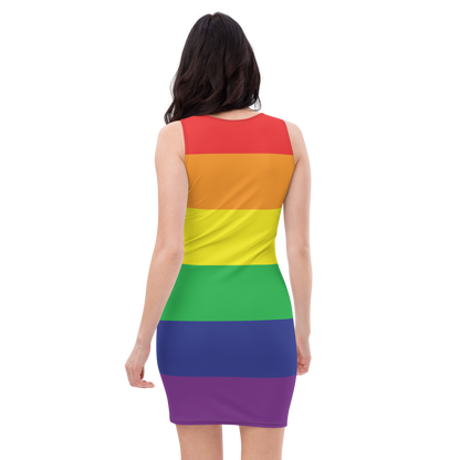 Rainbow Pride Flag Bodycon dress