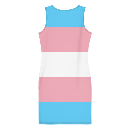 Trans Pride Flag Bodycon dress