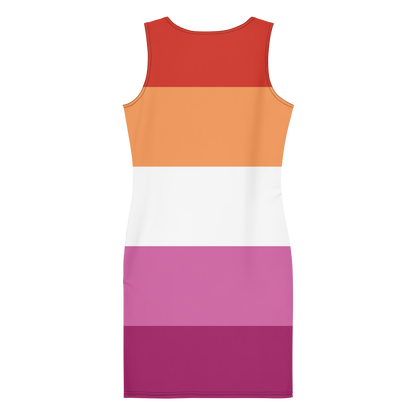 Lesbian Pride Flag Bodycon dress