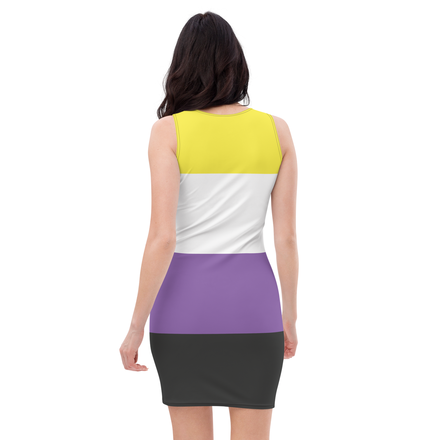 Enby Pride Flag Bodycon dress