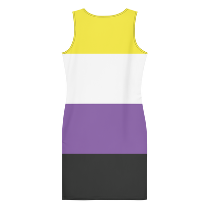 Enby Pride Flag Bodycon dress