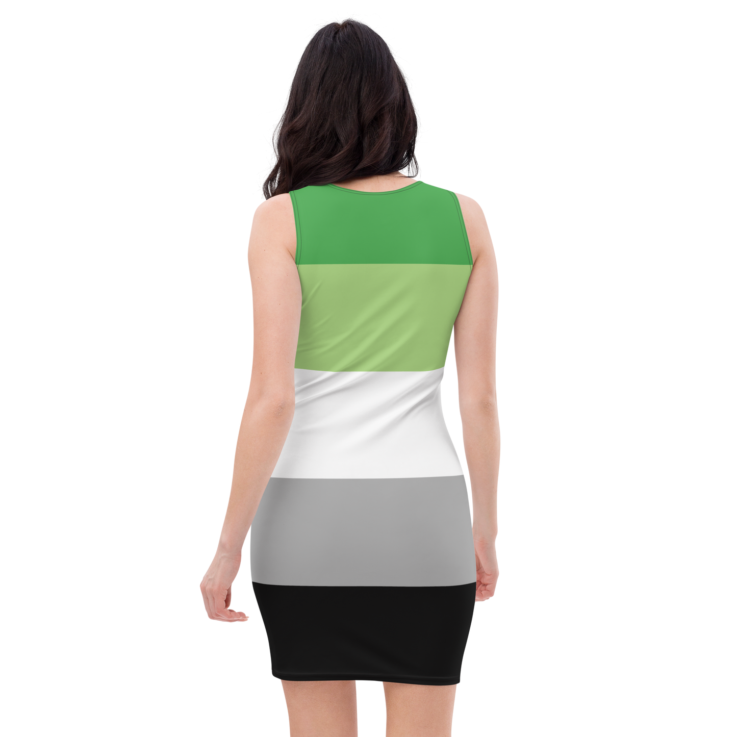 Aro Pride Flag Bodycon dress