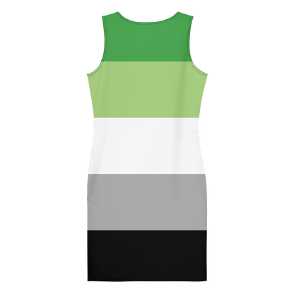 Aro Pride Flag Bodycon dress