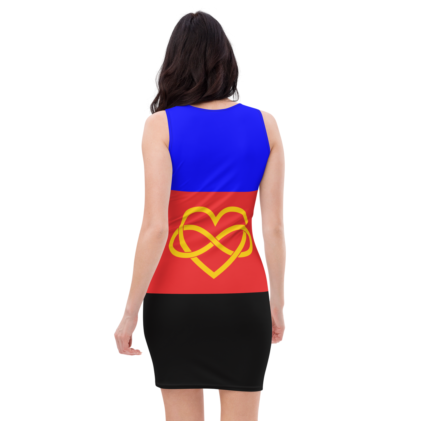 Polyamory Pride Flag Bodycon dress