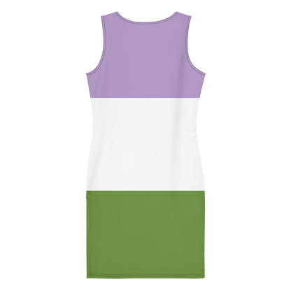 Genderqueer Pride Flag Bodycon dress