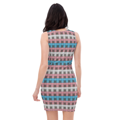 Trans Plaid Bodycon dress