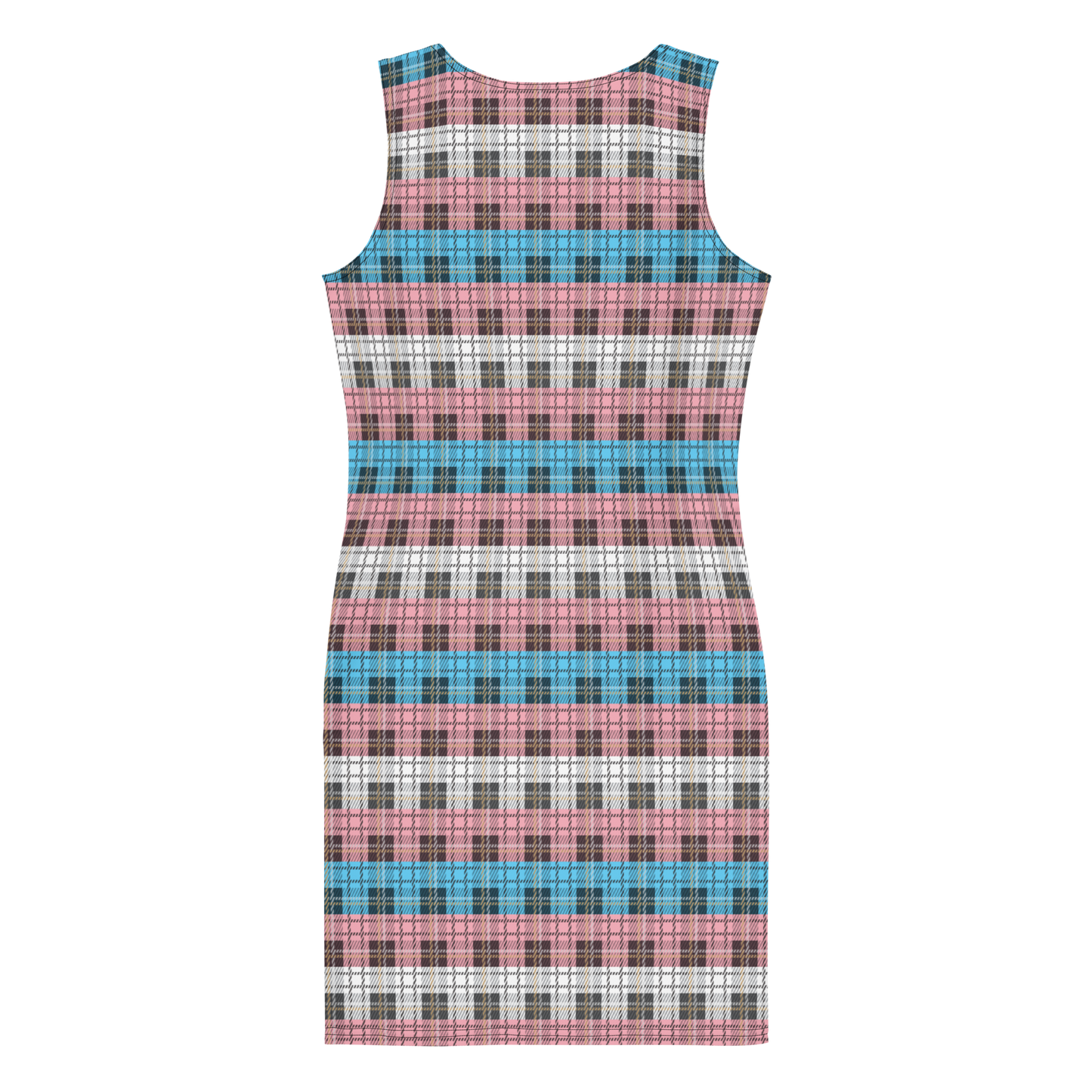 Trans Plaid Bodycon dress