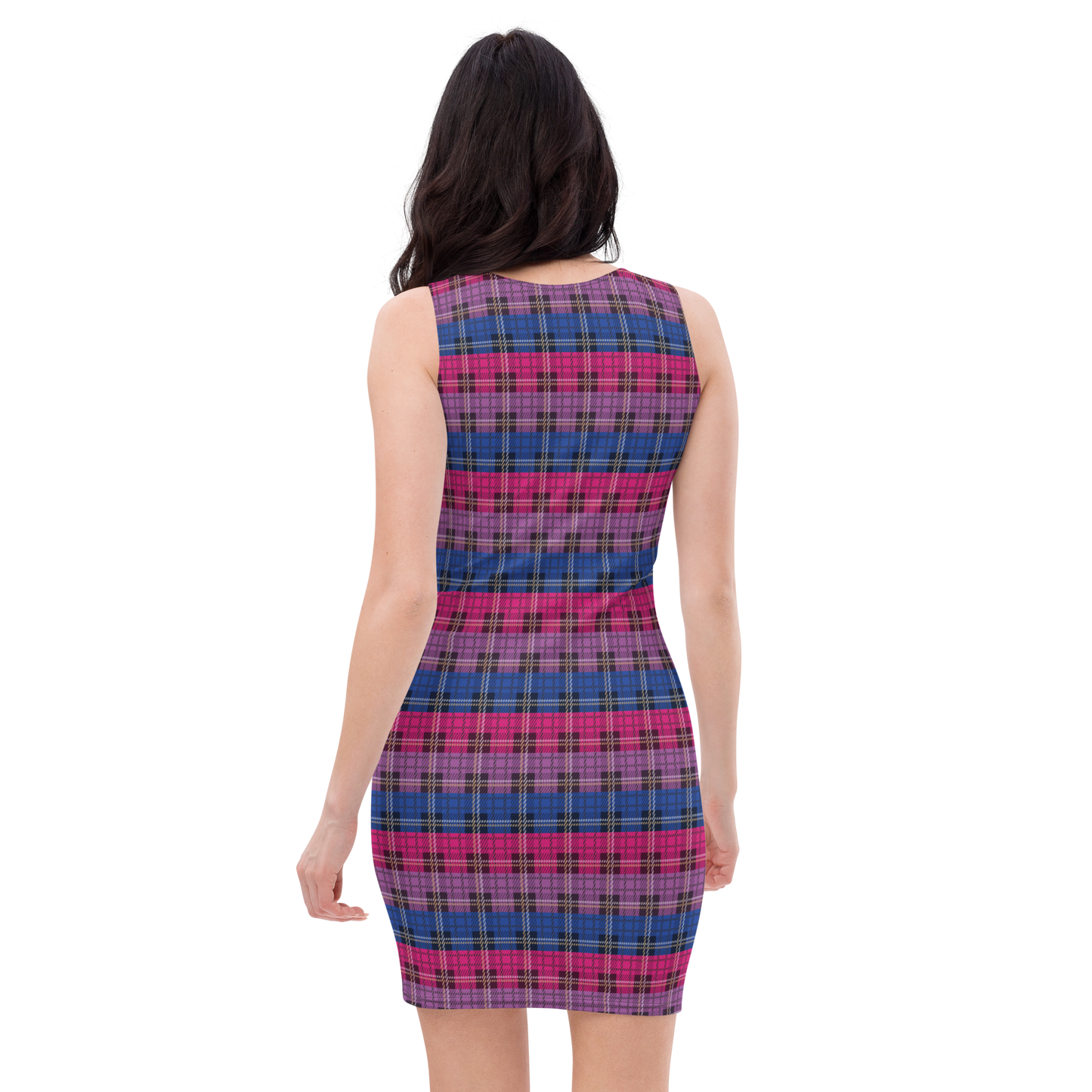 Bi Plaid Bodycon dress