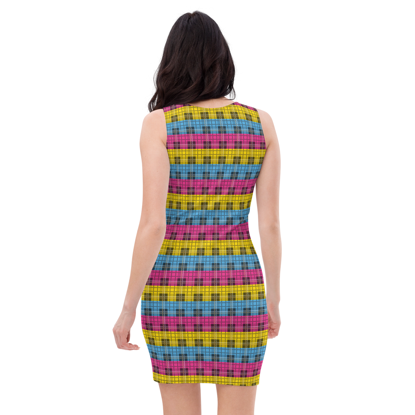 Pan Plaid Bodycon dress