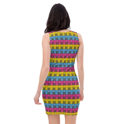 Pan Plaid Bodycon dress