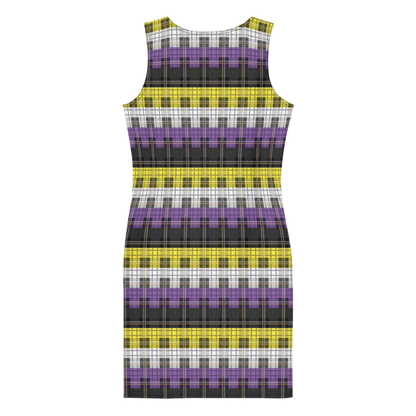 Enby Plaid Bodycon dress