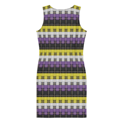 Enby Plaid Bodycon dress