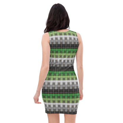 Aro Plaid Bodycon dress