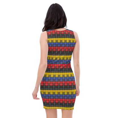 Poly Plaid Bodycon dress