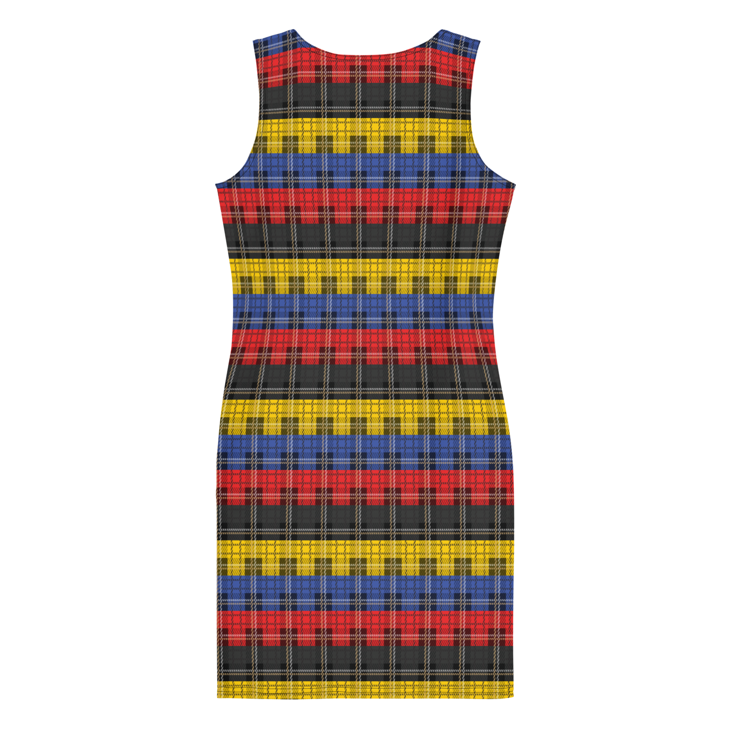 Poly Plaid Bodycon dress