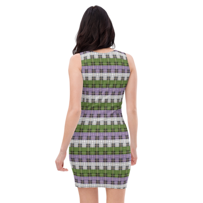 Genderqueer Plaid Bodycon dress