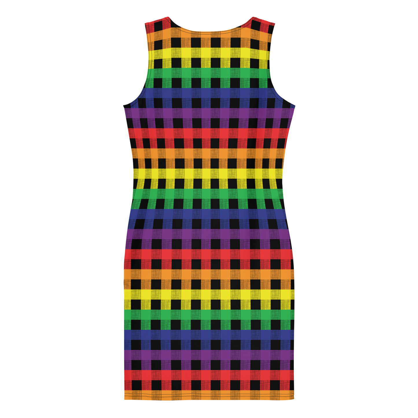 Rainbow Flannel Bodycon dress