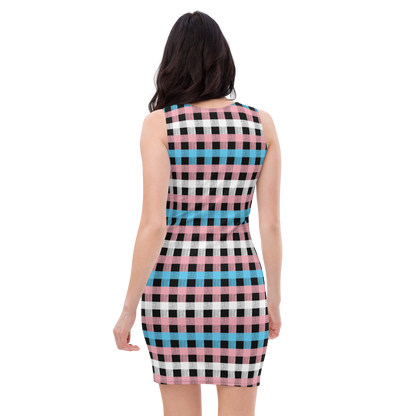 Trans Flannel Bodycon dress