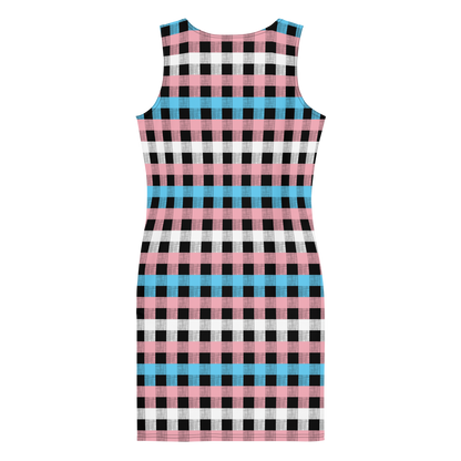 Trans Flannel Bodycon dress