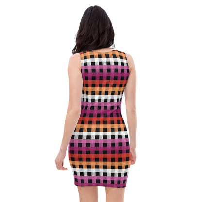 Lesbian Flannel Bodycon dress