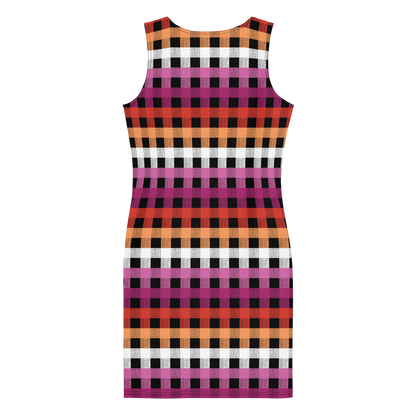 Lesbian Flannel Bodycon dress