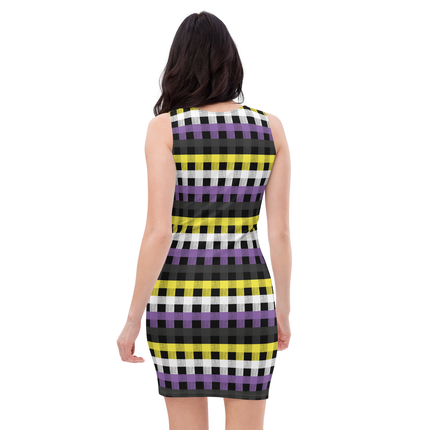 Enby Flannel Bodycon dress