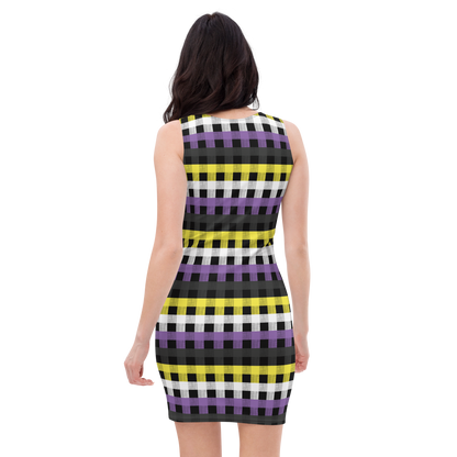 Enby Flannel Bodycon dress