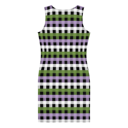 Genderqueer Flannel Bodycon dress