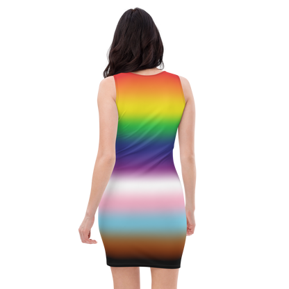 Rainbow Pride Gradient Bodycon dress