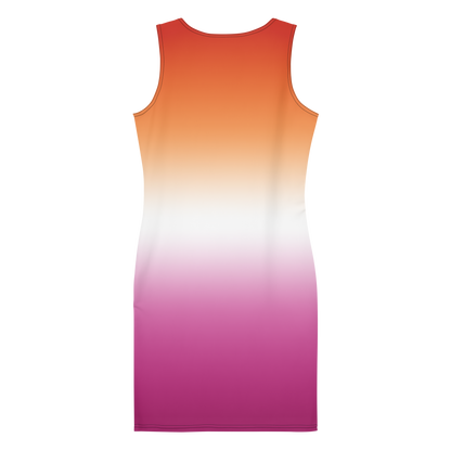 Lesbian Pride Gradient Bodycon dress