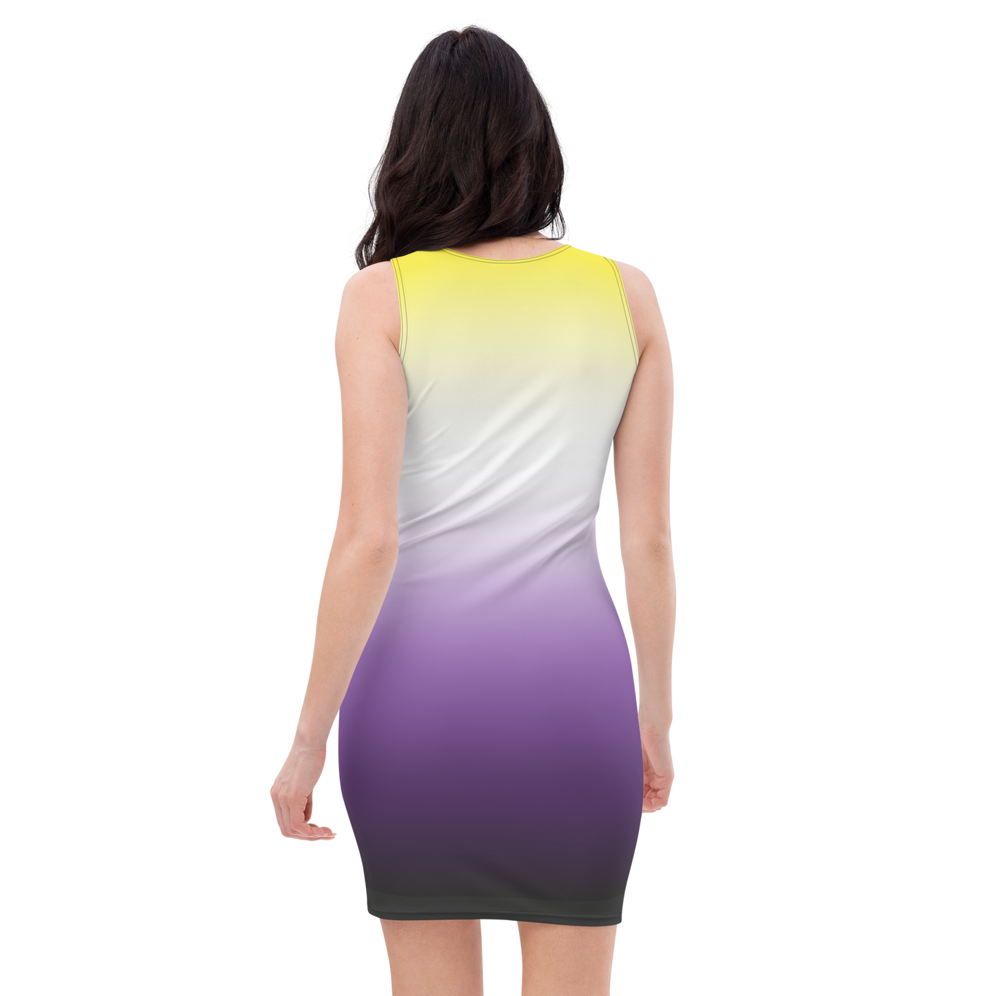 Enby Pride Gradient Bodycon dress