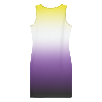 Enby Pride Gradient Bodycon dress