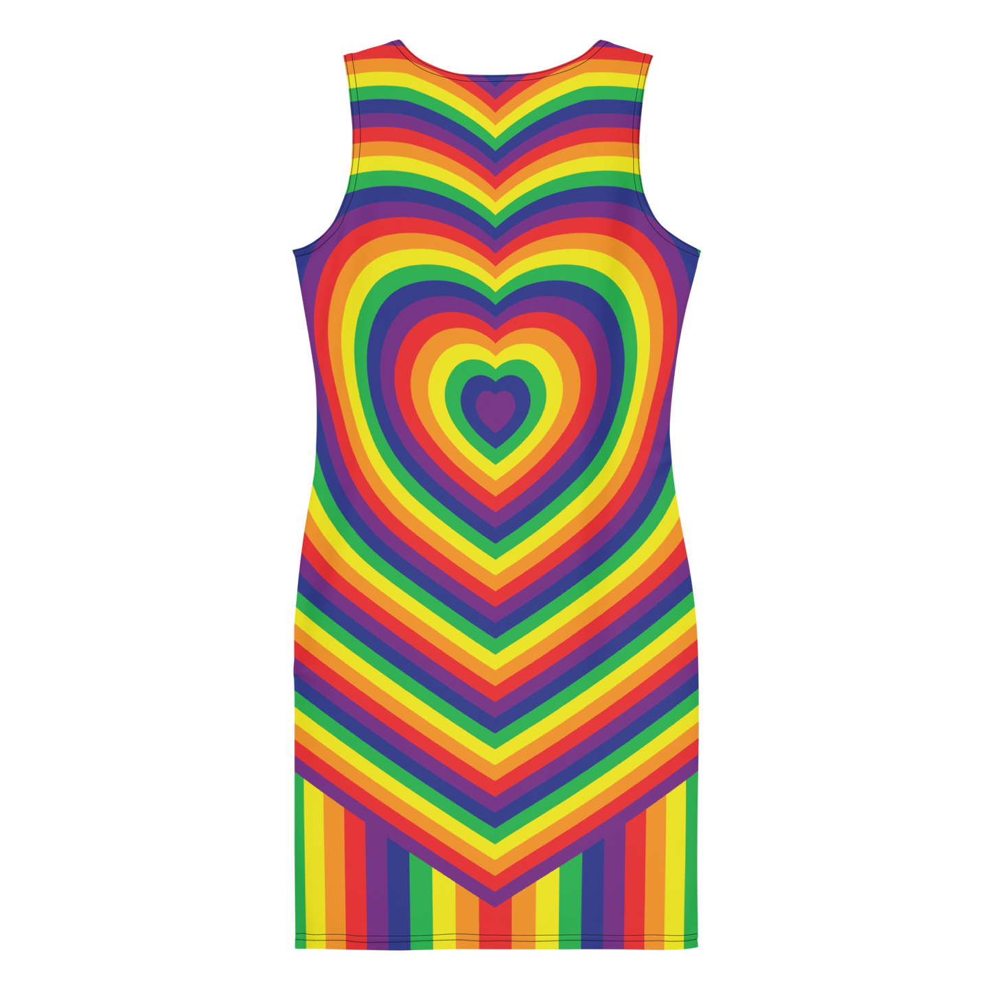 Rainbow Hearts Bodycon dress