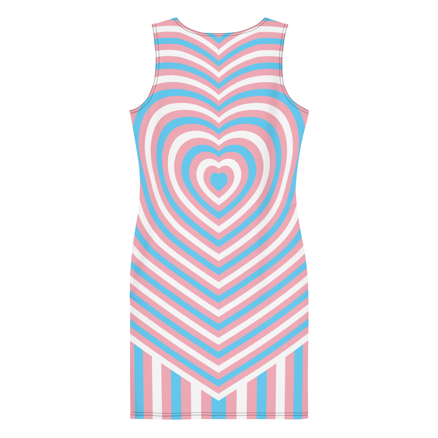 Trans Hearts Bodycon dress