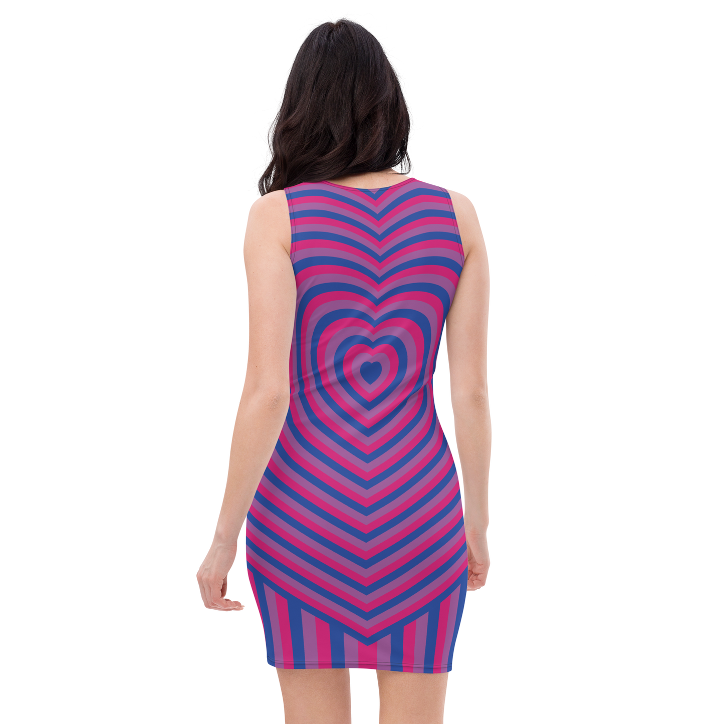 Bi Hearts Bodycon dress