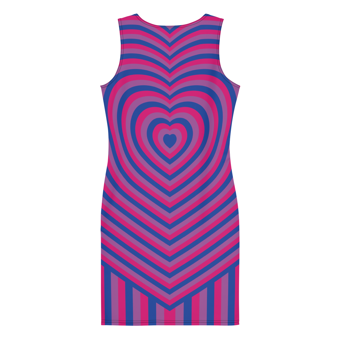 Bi Hearts Bodycon dress