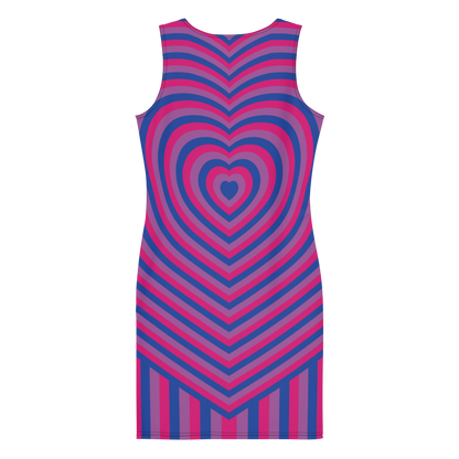 Bi Hearts Bodycon dress