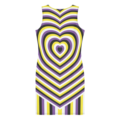 Enby Hearts Bodycon dress