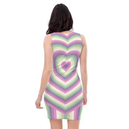 Genderfae Hearts Bodycon dress