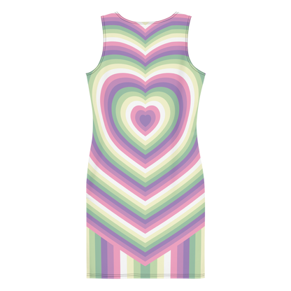 Genderfae Hearts Bodycon dress