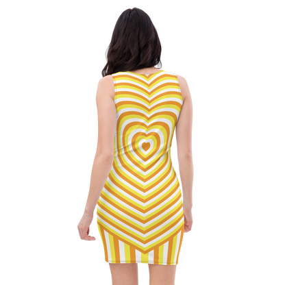 Maverique Hearts Bodycon dress