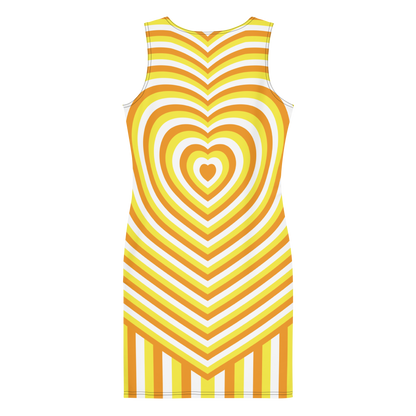 Maverique Hearts Bodycon dress