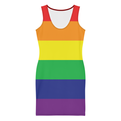 Rainbow Pride Flag Bodycon dress