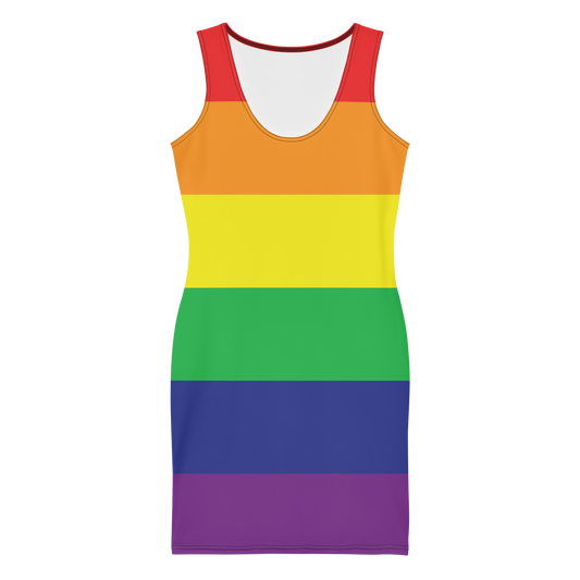 Rainbow Pride Flag Bodycon dress