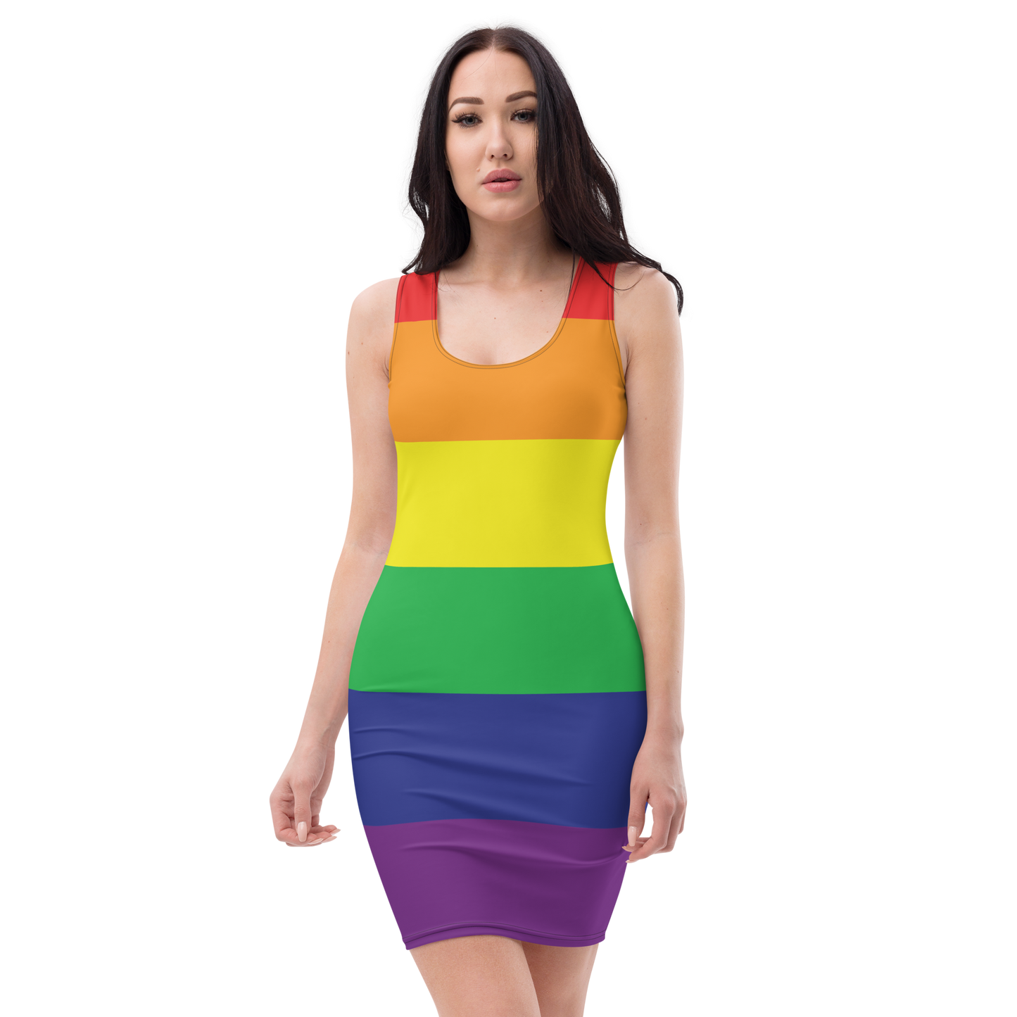 Rainbow Pride Flag Bodycon dress