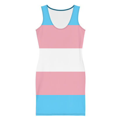 Trans Pride Flag Bodycon dress