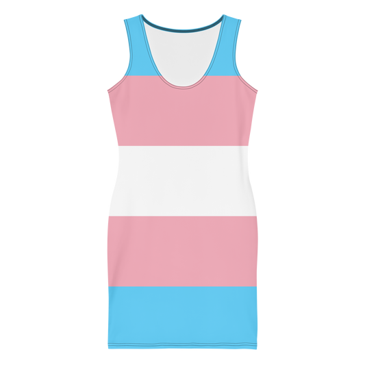 Trans Pride Flag Bodycon dress