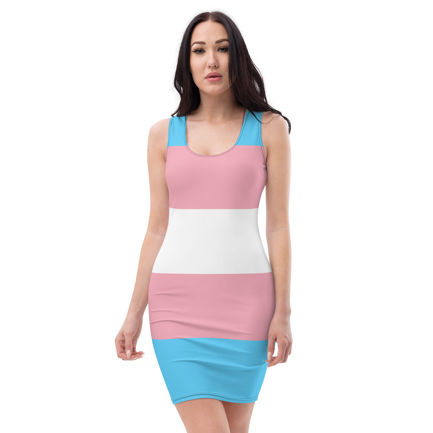 Trans Pride Flag Bodycon dress