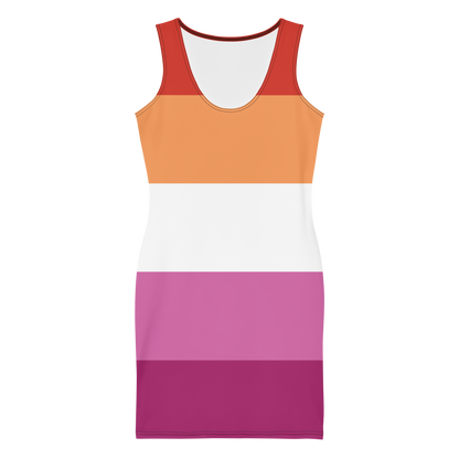 Lesbian Pride Flag Bodycon dress