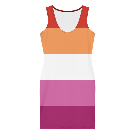 Lesbian Pride Flag Bodycon dress